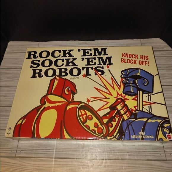 Rock'em Sock'em Robots 2014 Classic Boxing Game Retro Blue Red Bomber Mattel - Picture 9 of 9